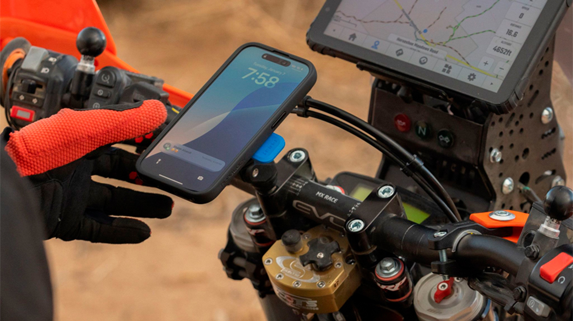Quad Lock Handlebar Clamp Bolt Mount